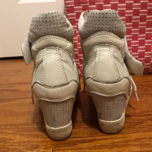 ASN white iridescent wedge sneaker - Picture 4 of 10